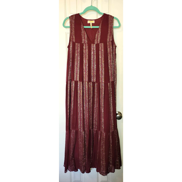 Brand New! Verb by Pallavi Singhee Tiered Maxi Dress Rare Anthropologie Sample! - Picture 6 of 10